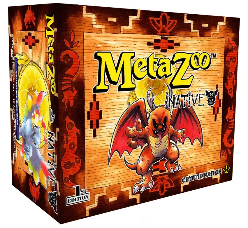 METAZOO NATIVE BUNDLE - THE ALL IN ONE (1 Booster Box, 1 Spellbook, 5 Theme Decks (Complete Set), 1 Release Event Deck Box, 4 Blisters (Complete Set), 1 MetaKhai Pin, 2 Partner Promo Cards, and 1 Mystery Item!)